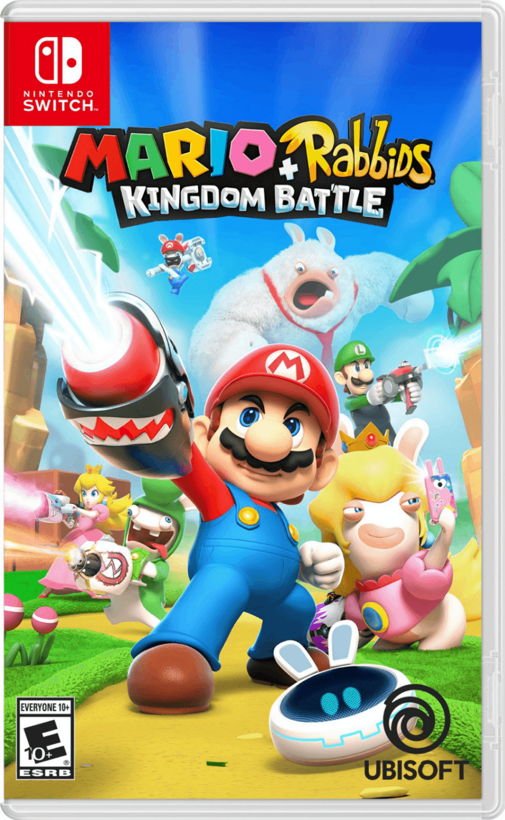 Capa do jogo Mario + Rabbids Kingdom Battle