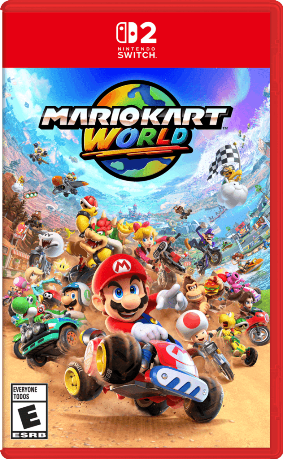 Capa do jogo Mario Kart World