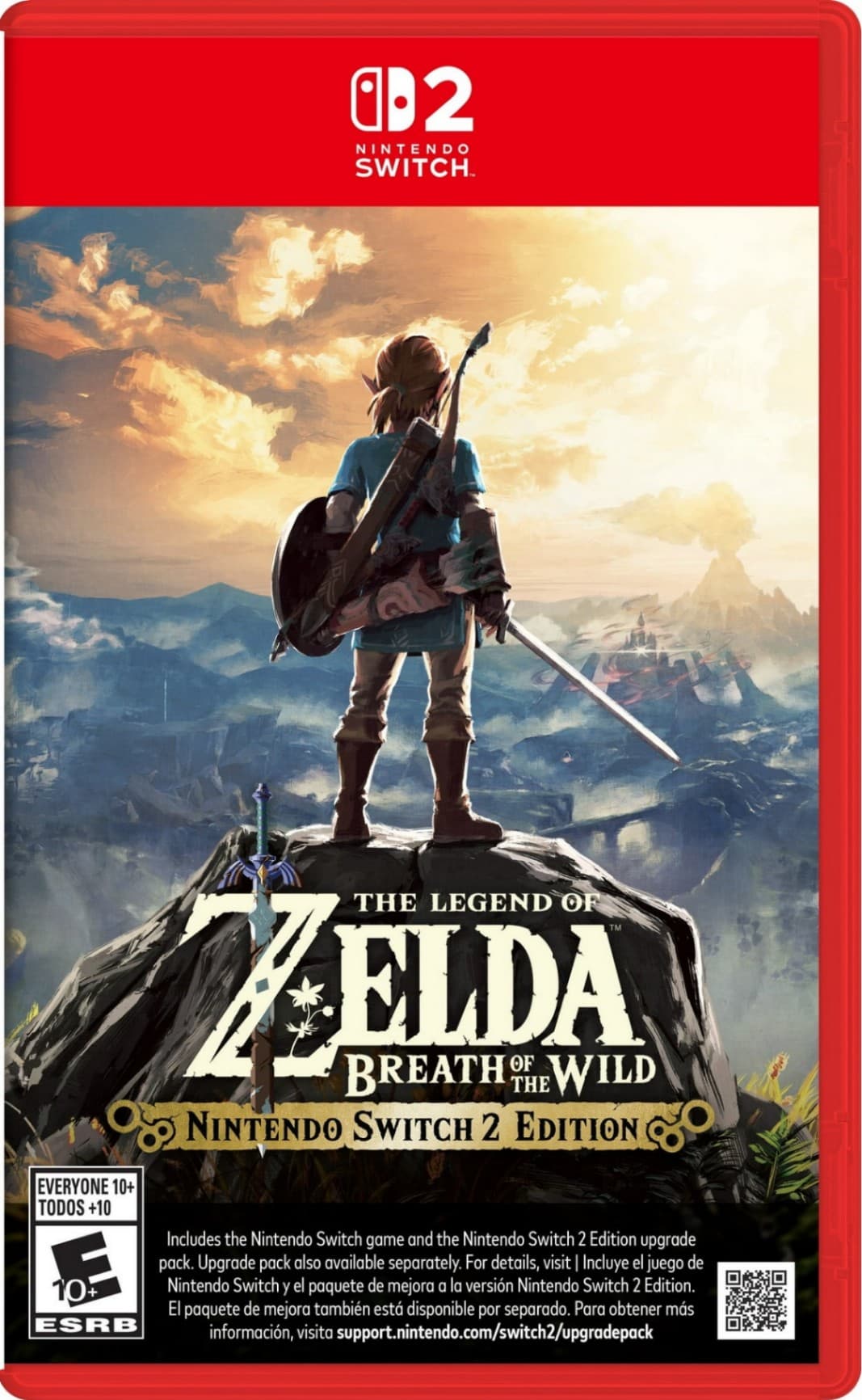 Capa do jogo The Legend of Zelda: Breath of the Wild - Nintendo Switch 2 Edition