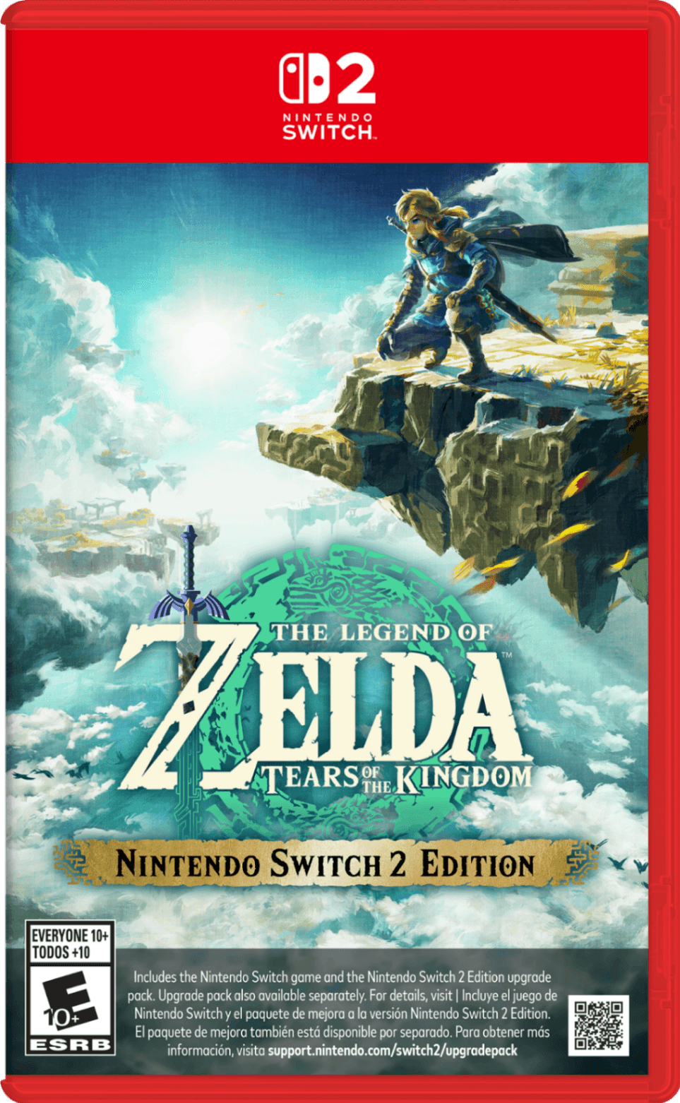 Capa do jogo The Legend of Zelda: Tears of the Kingdom - Nintendo Switch 2 Edition