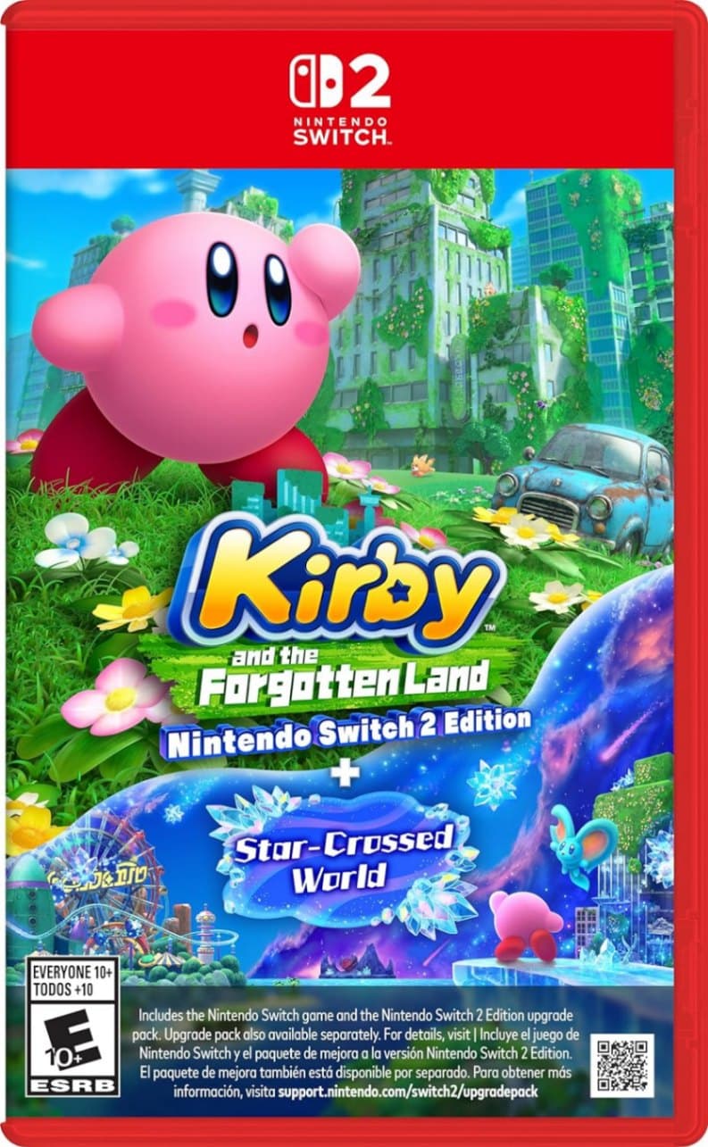 Capa do jogo Kirby and the Forgotten Land - Nintendo Switch 2 Edition + Star-Crossed World