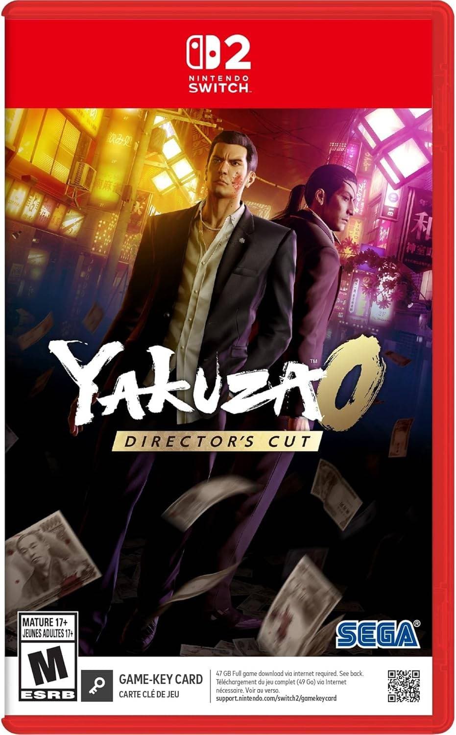 Capa do jogo Yakuza 0 Director's Cut