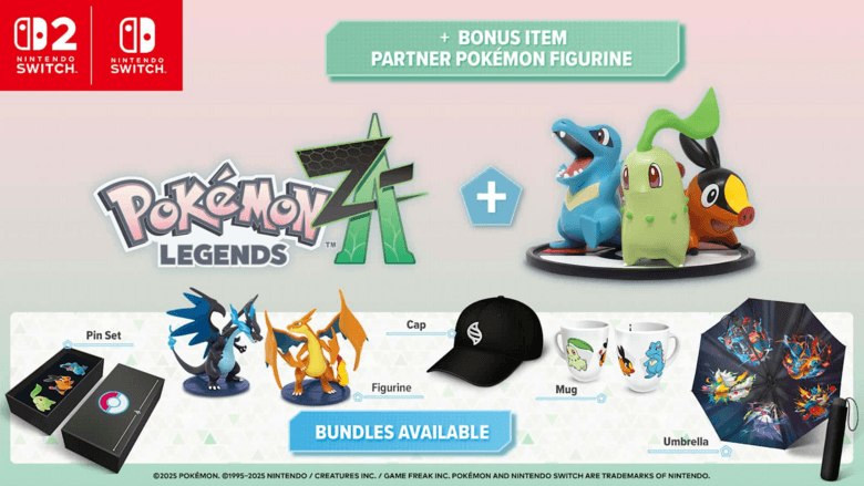 Bônus de pré-venda e kits de Pokémon Legends: Z-A são revelados