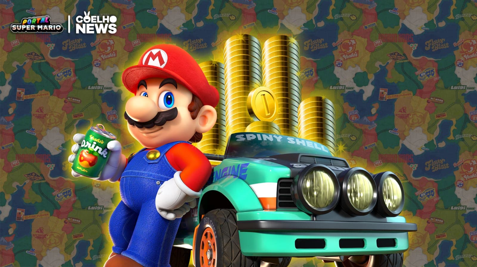 Moedas na pista? Não resista! Entenda por que elas são essenciais em Mario Kart