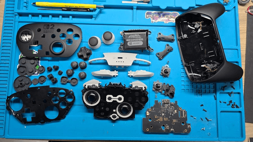 Novo Pro Controller 2 do Switch 2 é mais difícil de desmontar, revela especialista