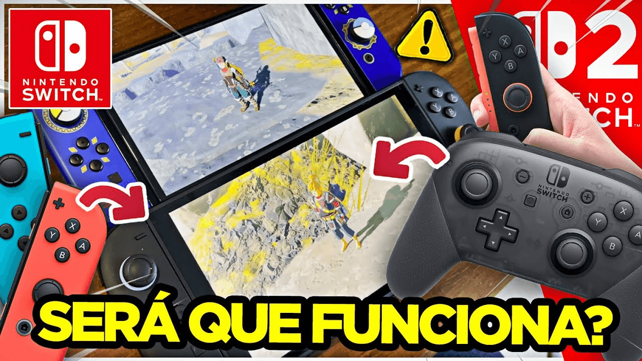 Guia: Quais acessórios do Switch 1 Funcionam no Switch 2? Testando todos!