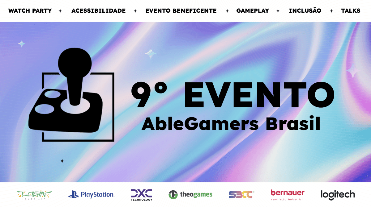 AbleGamers Brasil realiza 9ª edição de evento anual de inclusão no próximo sábado (20)