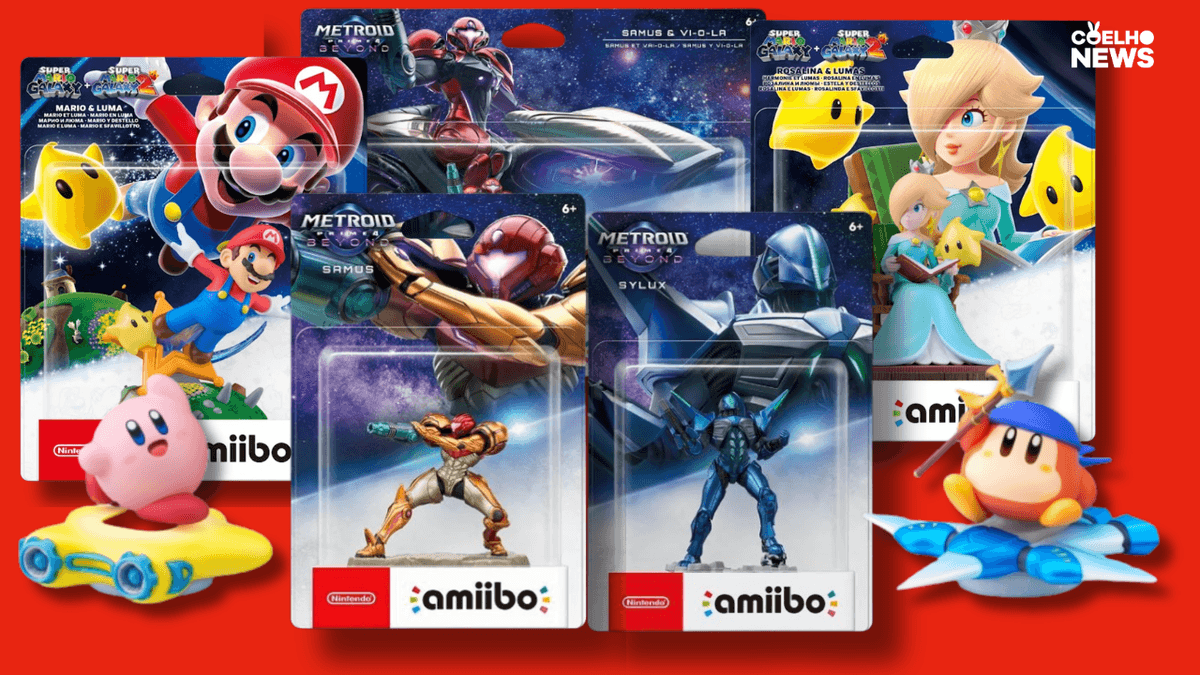 Nintendo anuncia sete novos  amiibo; lançamentos vão até abril de 2026