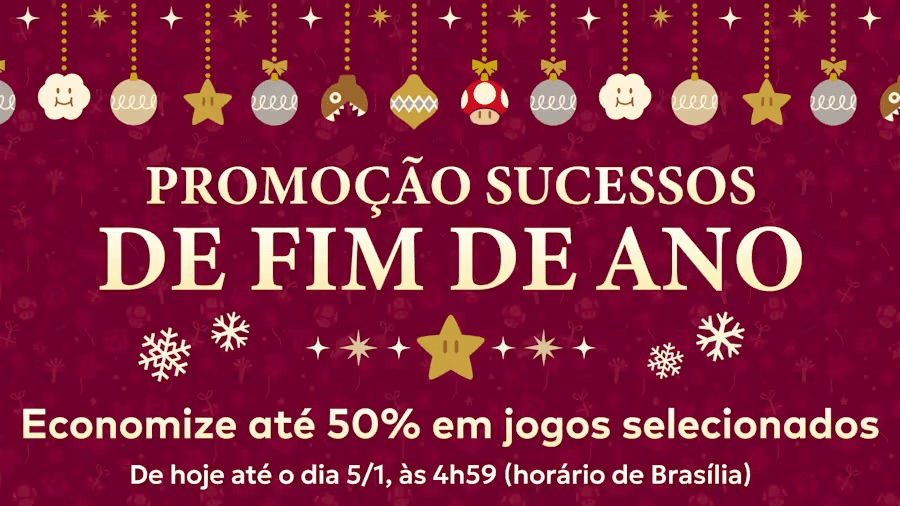 Nintendo inicia promoção de fim de ano em jogos digitais