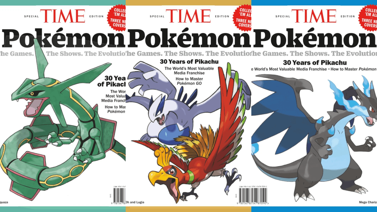 TIME revela capas temáticas para os 30 anos de Pokémon