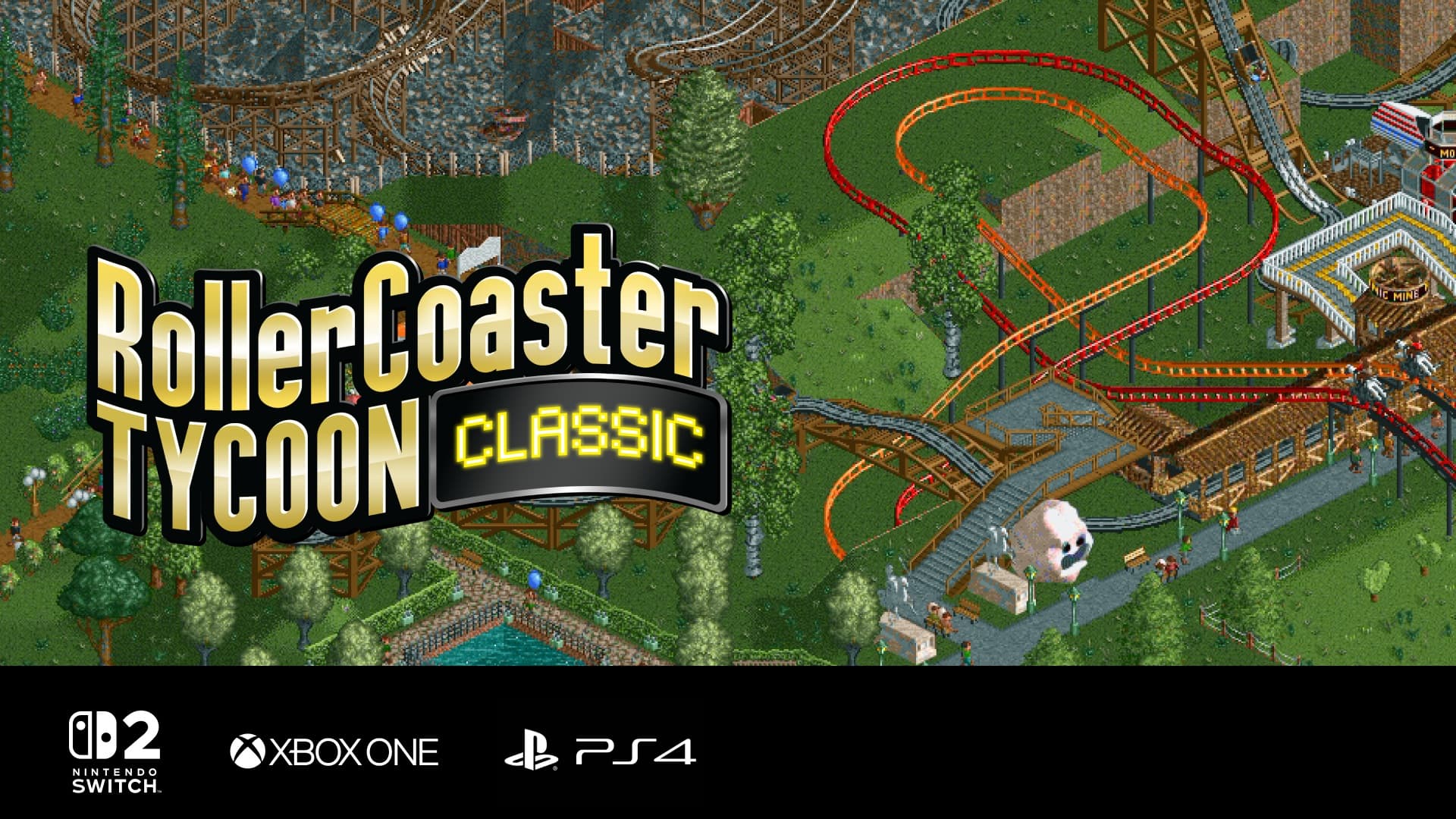 RollerCoaster Tycoon Classic será lançado no Nintendo Switch 2
