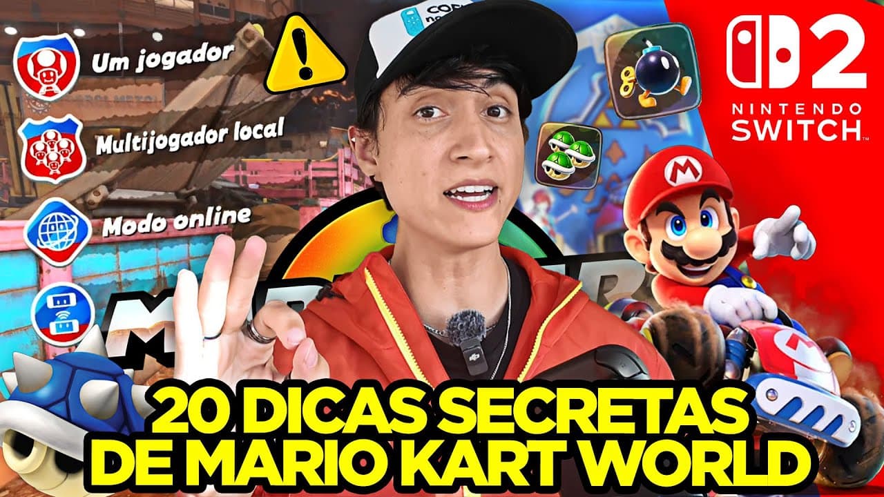 Guia: 20 dicas de Mario Kart World para TODOS os modos – Confira