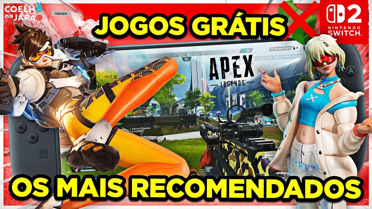 Guia: Todos os jogos grátis para Nintendo Switch 2 no lançamento – Confira