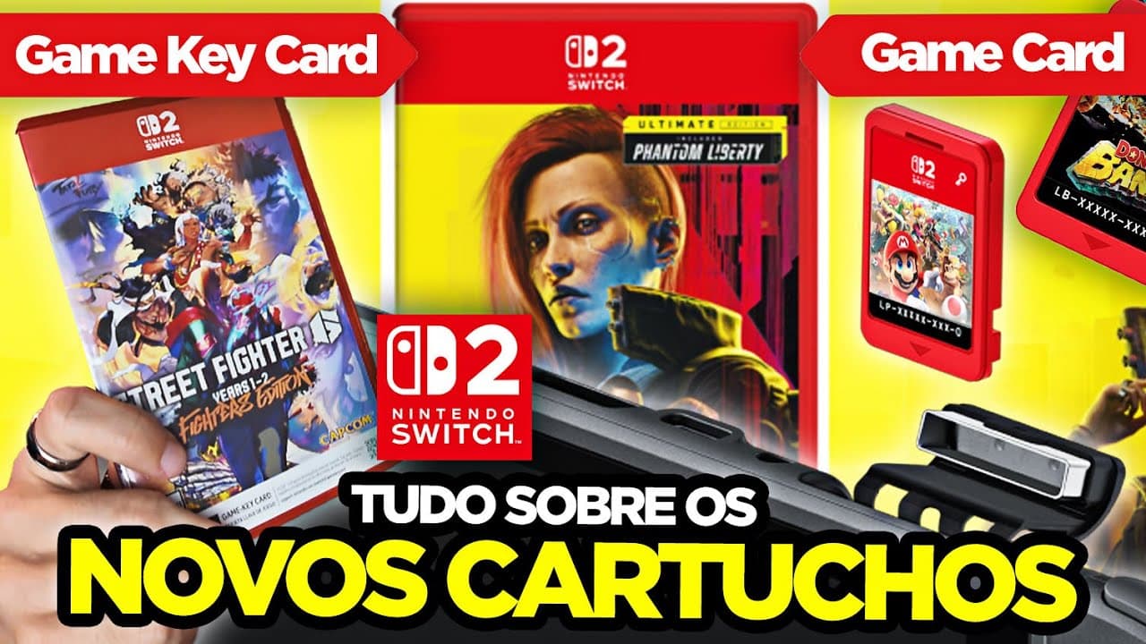 Guia: Cartuchos de Switch 2, Game Key Cards e cartuchos que funcionam no Switch 1 – Entenda as diferenças