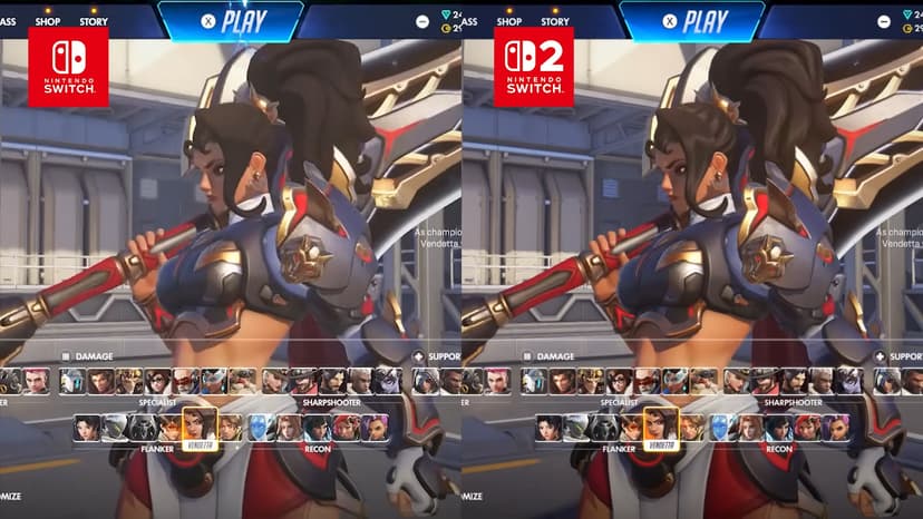 Overwatch: Comparativo mostra salto técnico no Switch 2