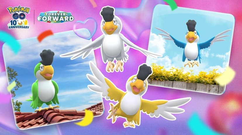 Pokémon GO: Evento Táxi Aéreo com Squawkabilly em Junho