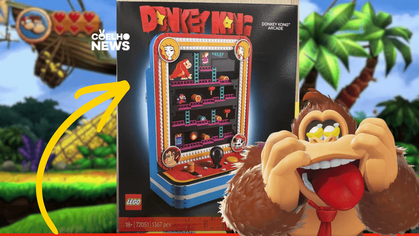 Rumor: Vazamento revela detalhes do LEGO Donkey Kong Arcade
