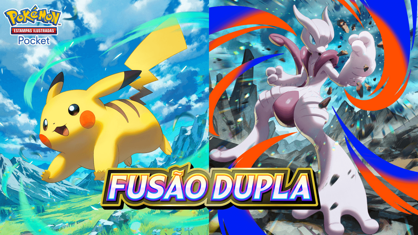 Pokémon Estampas Ilustradas Pocket vai ganhar cartas de tipo duplo em nova expansão