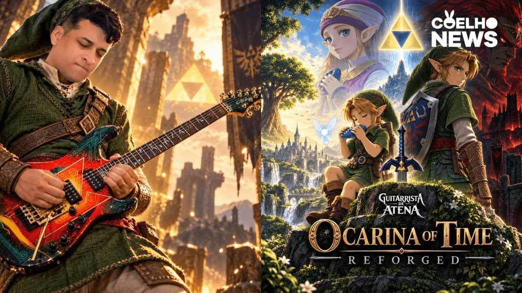 Guitarrista brasileiro transforma trilha de Zelda: Ocarina of Time em Heavy Metal